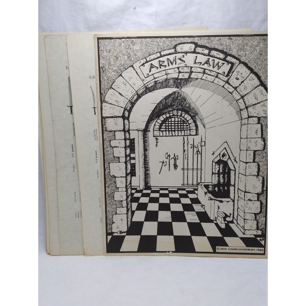 *Incomplete* Arms Law Iron Crown Enterprises 1982 RPG